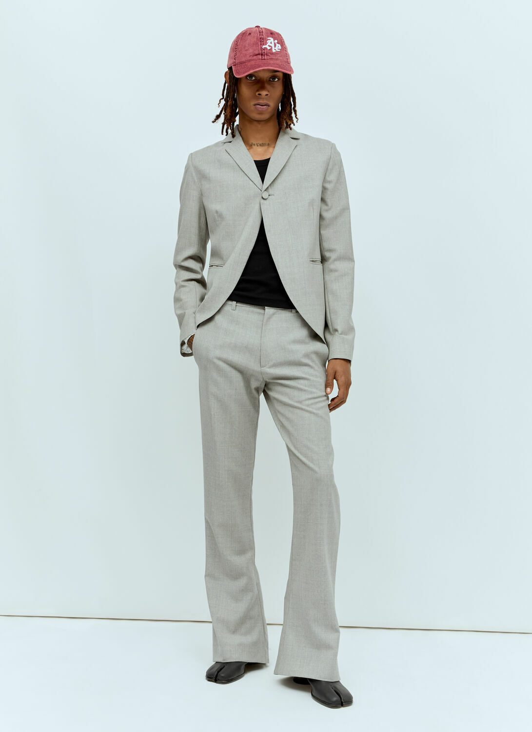 Aaron Esh Peplum Cut-Away Blazer