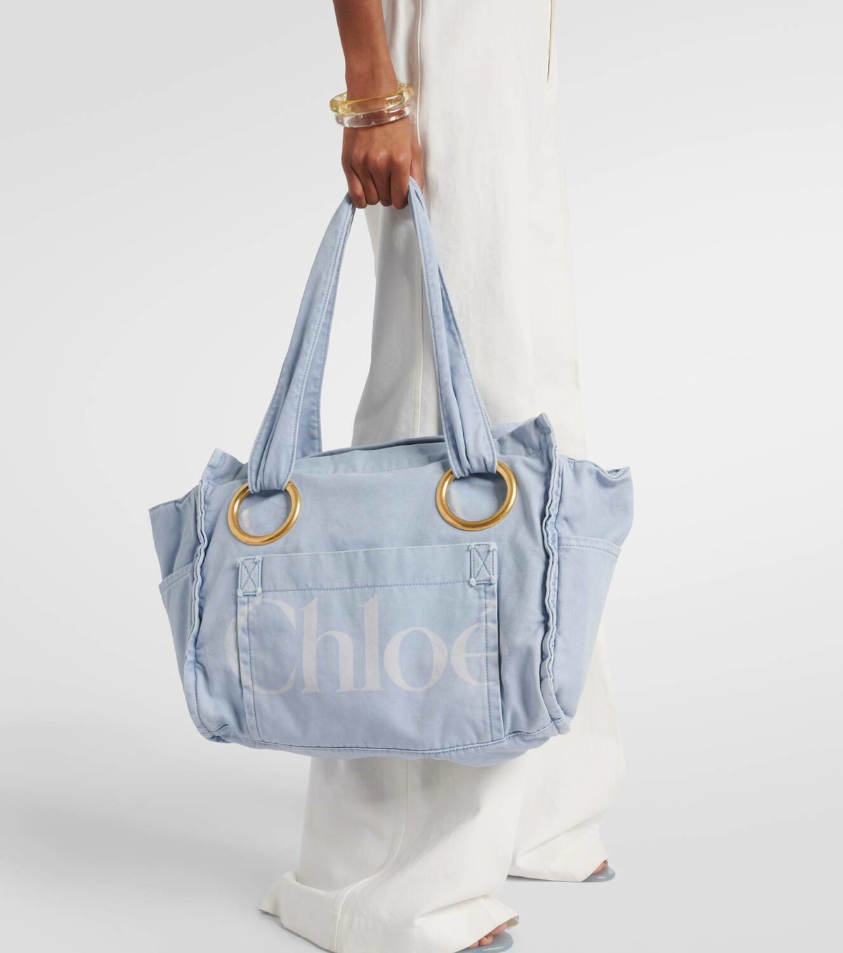 【Chloe】CHLOE' PLAGE TOTE BAG 3カラー 送関無料 Chloé Chloé Plage logo tote bag Chloe
