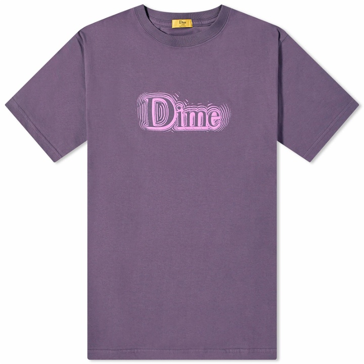 Photo: Dime Men's Classic Noize T-Shirt in Dark Purple