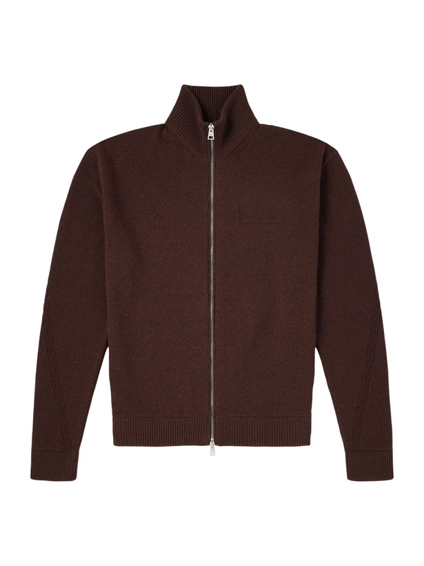 Photo: Givenchy - Cashmere Zip-Up Cardigan - Brown