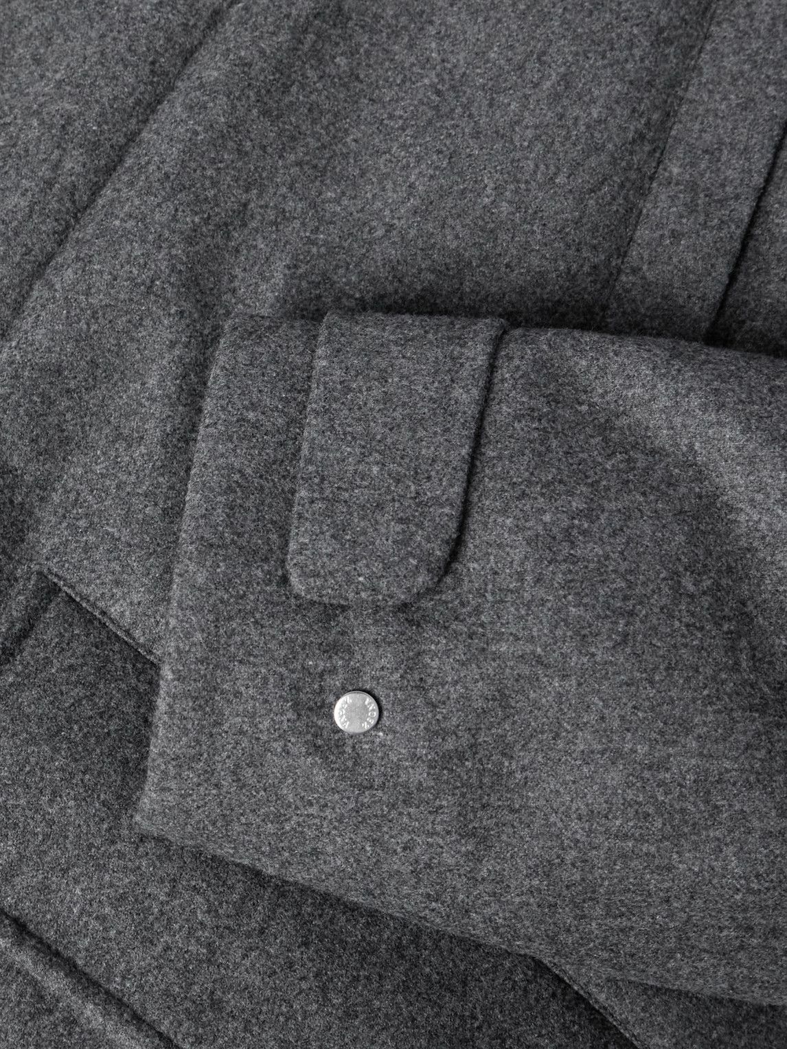 Zegna - Suede-Trimmed TECHMERINO™ Wool Hooded Down Parka - Gray