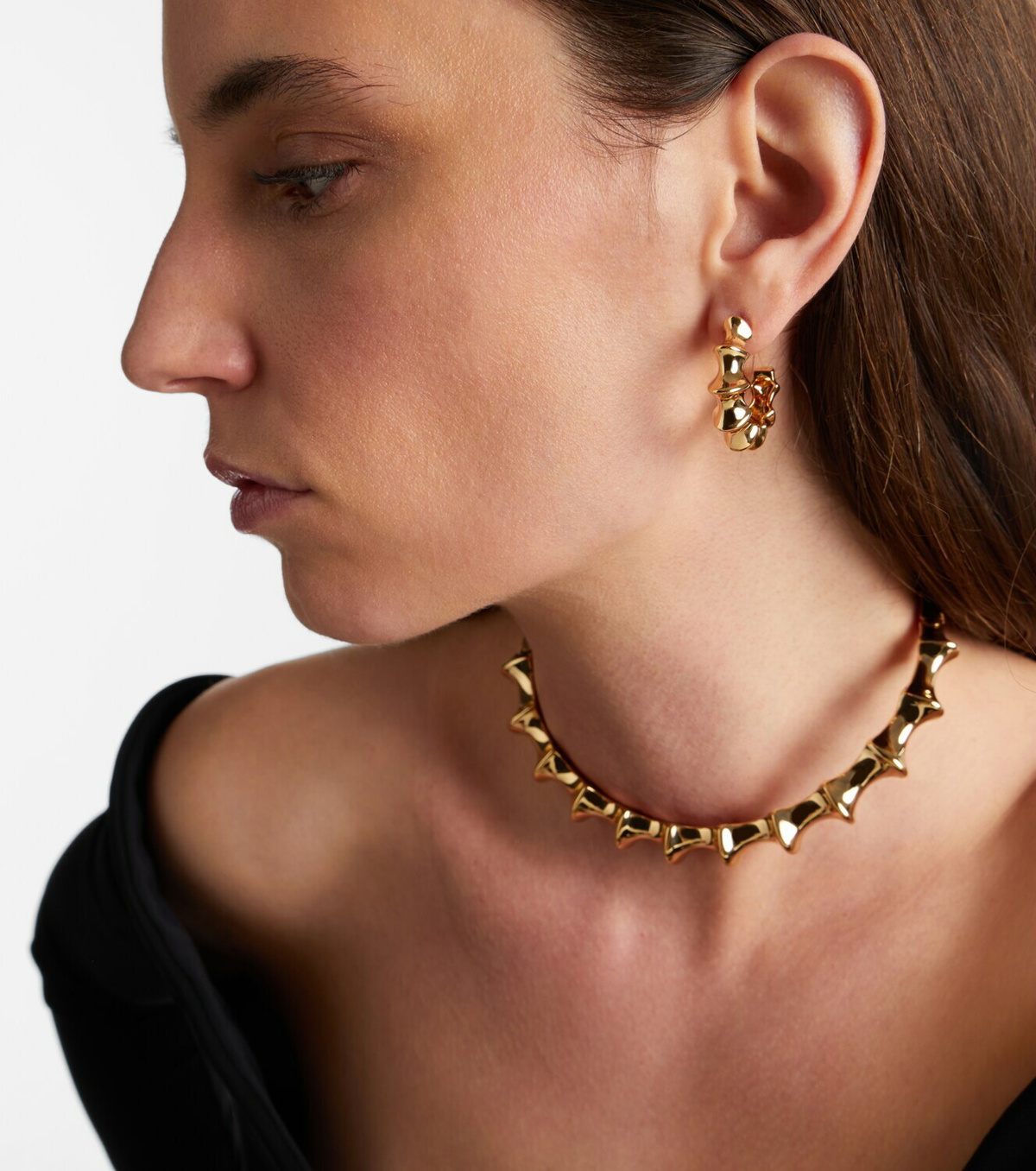 Jennifer Fisher Murphy Mini gold-plated hoop earrings
