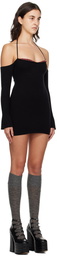GUIZIO Black Rosemere Minidress
