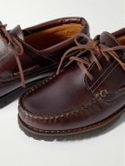 Mr P. - Leather Boat Shoes - Brown