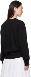 Sandy Liang Black Chrome Sweatshirt