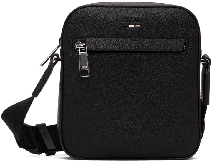 Photo: BOSS Black Faux-Leather Reporter Bag