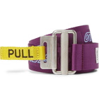 Heron Preston - 4cm Logo-Embroidered Webbing Belt - Purple