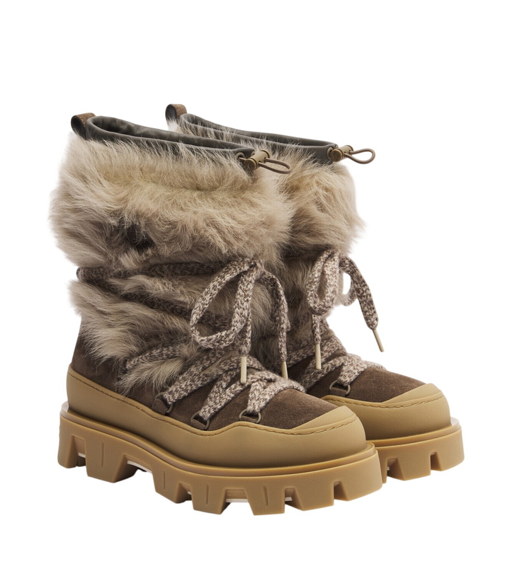 Photo: Moncler Peak Après shearling snow boots