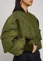 A.W.A.K.E Mode MA1 Padded Taffeta Bomber Jacket Khaki
