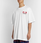 Vetements - Oversized Logo-Print Cotton-Jersey T-Shirt - White