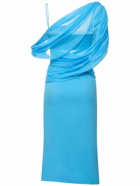 CHRISTOPHER ESBER - Magnetica Asymmetric Veiled Midi Dress