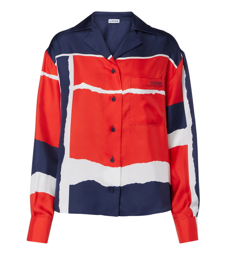 Photo: Loewe Printed silk twill shirt