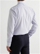 Turnbull & Asser - Shelton Slim-Fit Cutaway-Collar Pinstriped Cotton Shirt - Blue