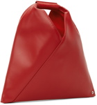 MM6 Maison Margiela SSENSE Exclusive Red Nano Faux-Leather Triangle Tote