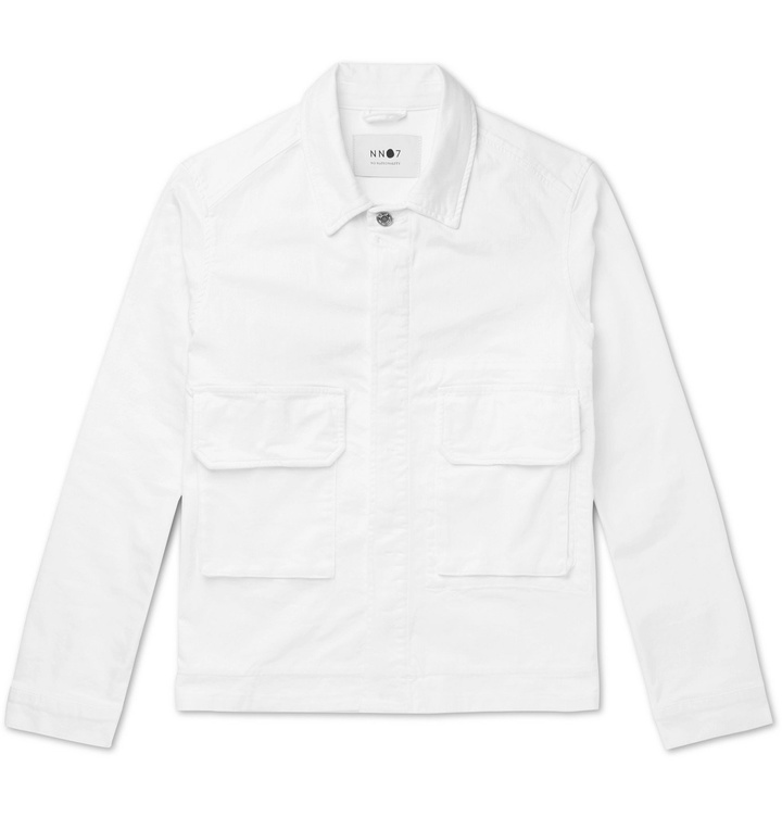 Photo: NN07 - Burke Stretch-Cotton Twill Overshirt - Neutrals