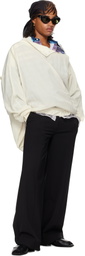 Jean Paul Gaultier Black & Brown 'The Wood' Scarf