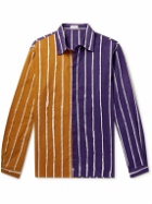 Post-Imperial - Colour-Block Striped Cotton-Poplin Shirt - Multi