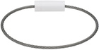 Le Gramme Silver & White 5g Cable Bracelet