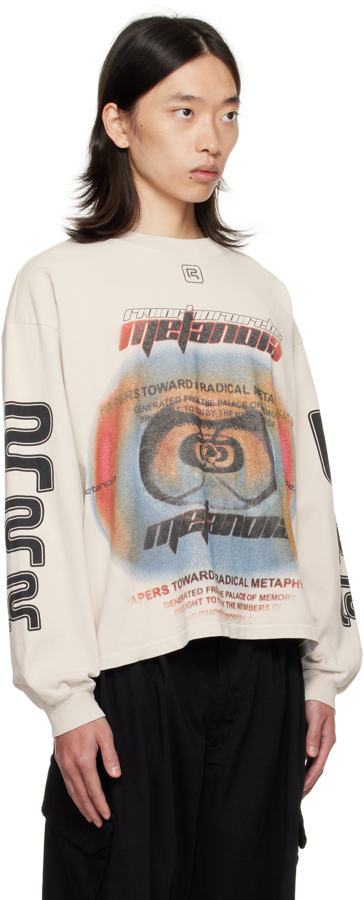 Rivington Roi Rebis Gray Divinity Paper Garden LS T-shirt