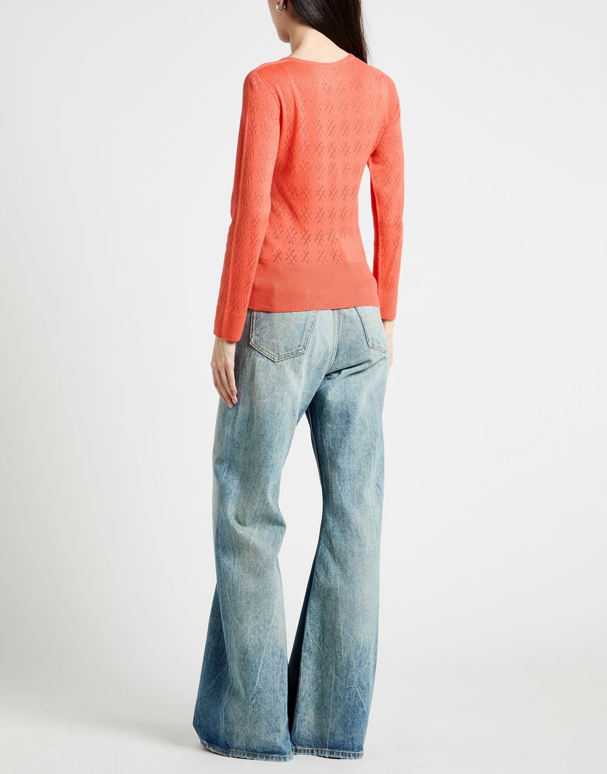 Majestic Filatures Womens Cardigan in Orange