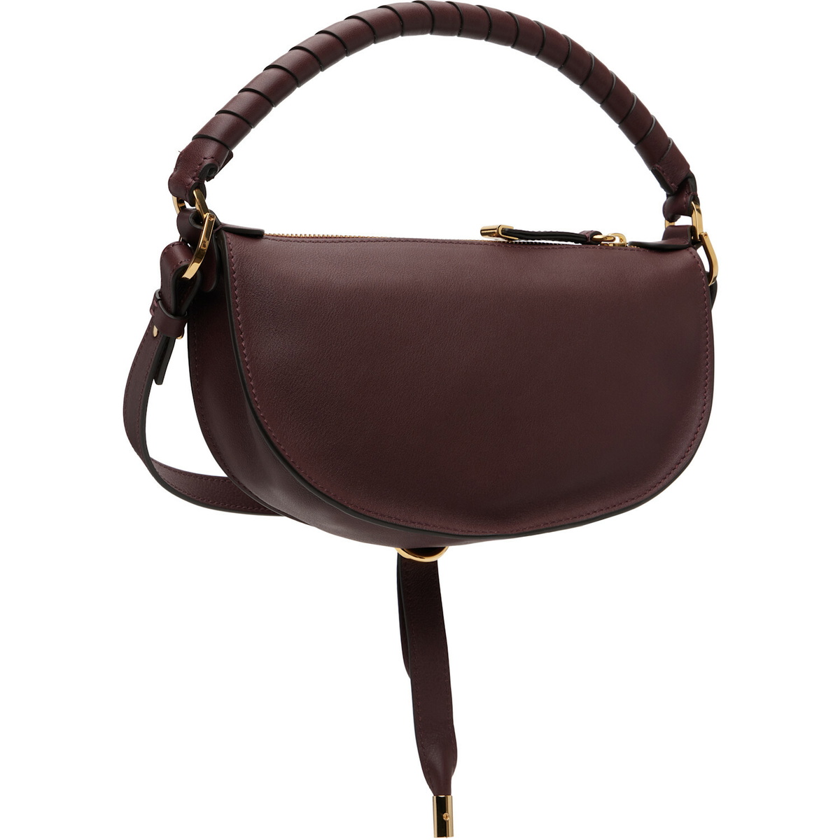 Chloé Burgundy Mini Marcie Shoulder Bag