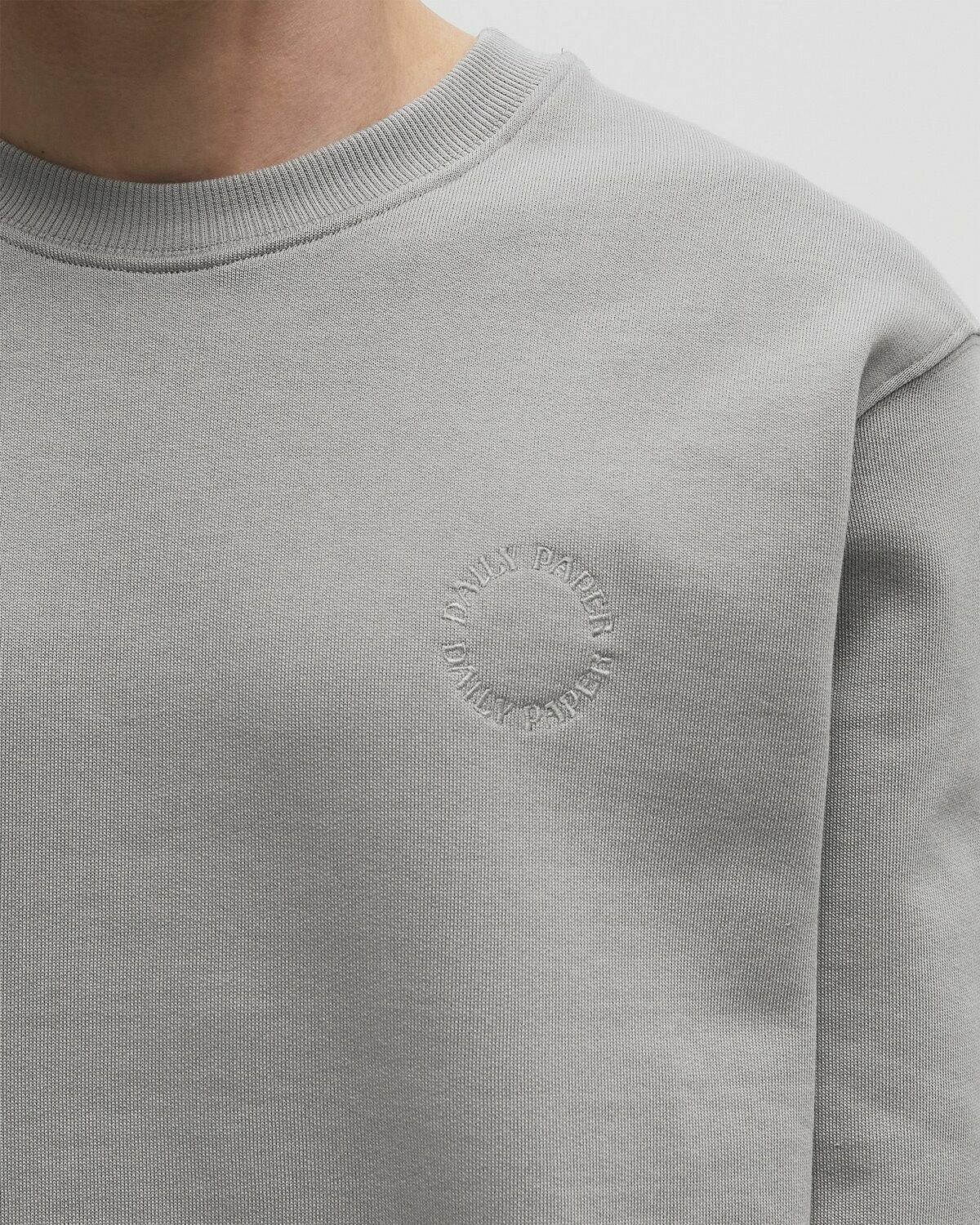 Daily Paper Orbit emb sweater Grey Mens Sweatshirt