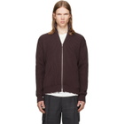 MM6 Maison Margiela Brown Ribbed Cotton Sweater