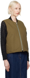 YMC Khaki Wyatt Reversible Vest