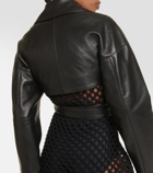 Alaïa Cropped leather jacket