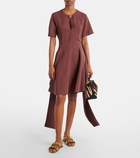 Loewe Petal Flower metallic leather sandals