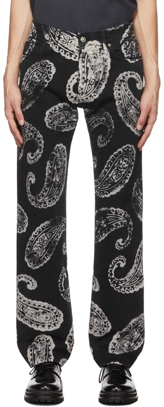 Photo: 424 Black Paisley Jeans