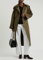 Day Birger ET Mikkelsen Lynn Belted Woven Trench Coat Khaki