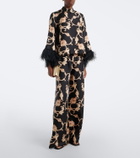 La DoubleJ Buttercup printed silk palazzo pants