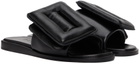 BOYY Black Puffy Flat Sandals