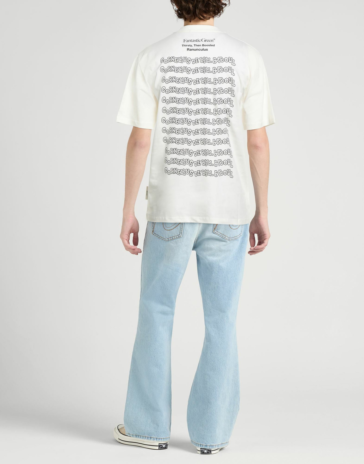 Msgm Mens T-shirt Cream