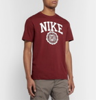 Nike - Sportswear Logo-Print Cotton-Jersey T-Shirt - Burgundy