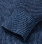 Loro Piana - Roadster Striped Cashmere Half-Zip Sweater - Men - Blue