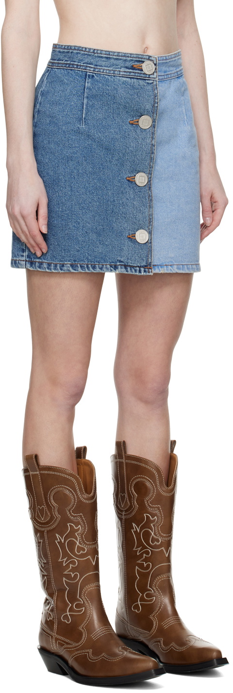 KIMHĒKIM Blue Emma Denim Miniskirt