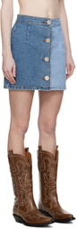 KIMHĒKIM Blue Emma Denim Miniskirt