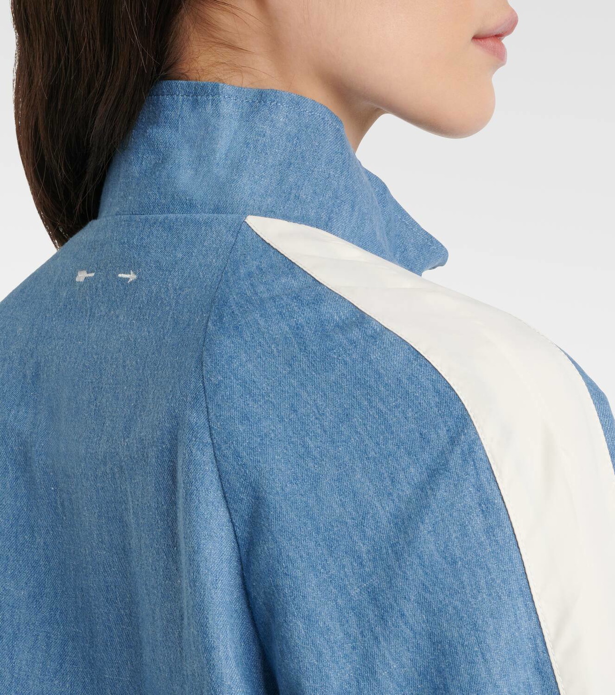 The Upside Oracle Elias hemp and cotton chambray track jacket