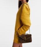 Saint Laurent Puffer Toy suede shoulder bag