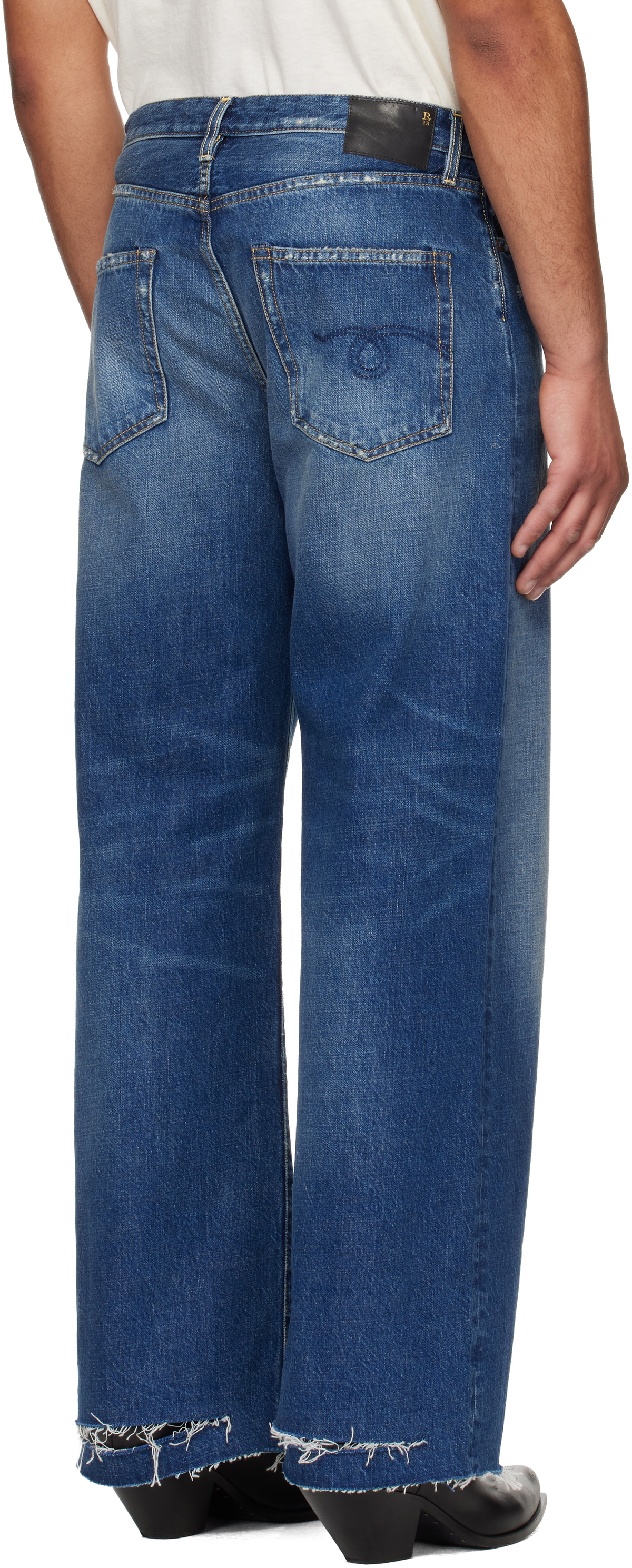 R13 Blue D'Arcy Loose Jeans R13