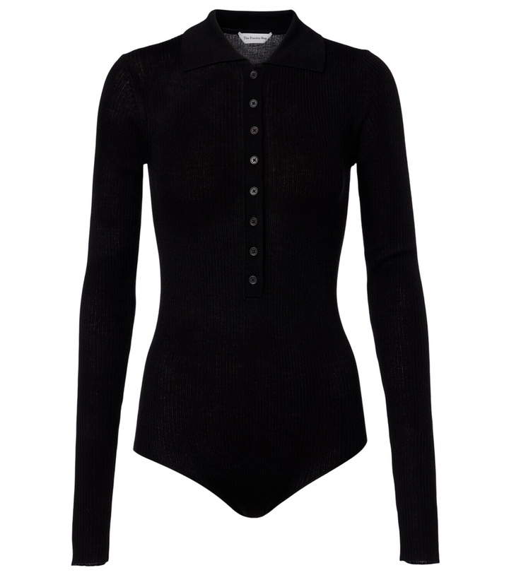 Photo: The Frankie Shop Solana wool, silk, and cashmere bodysuit