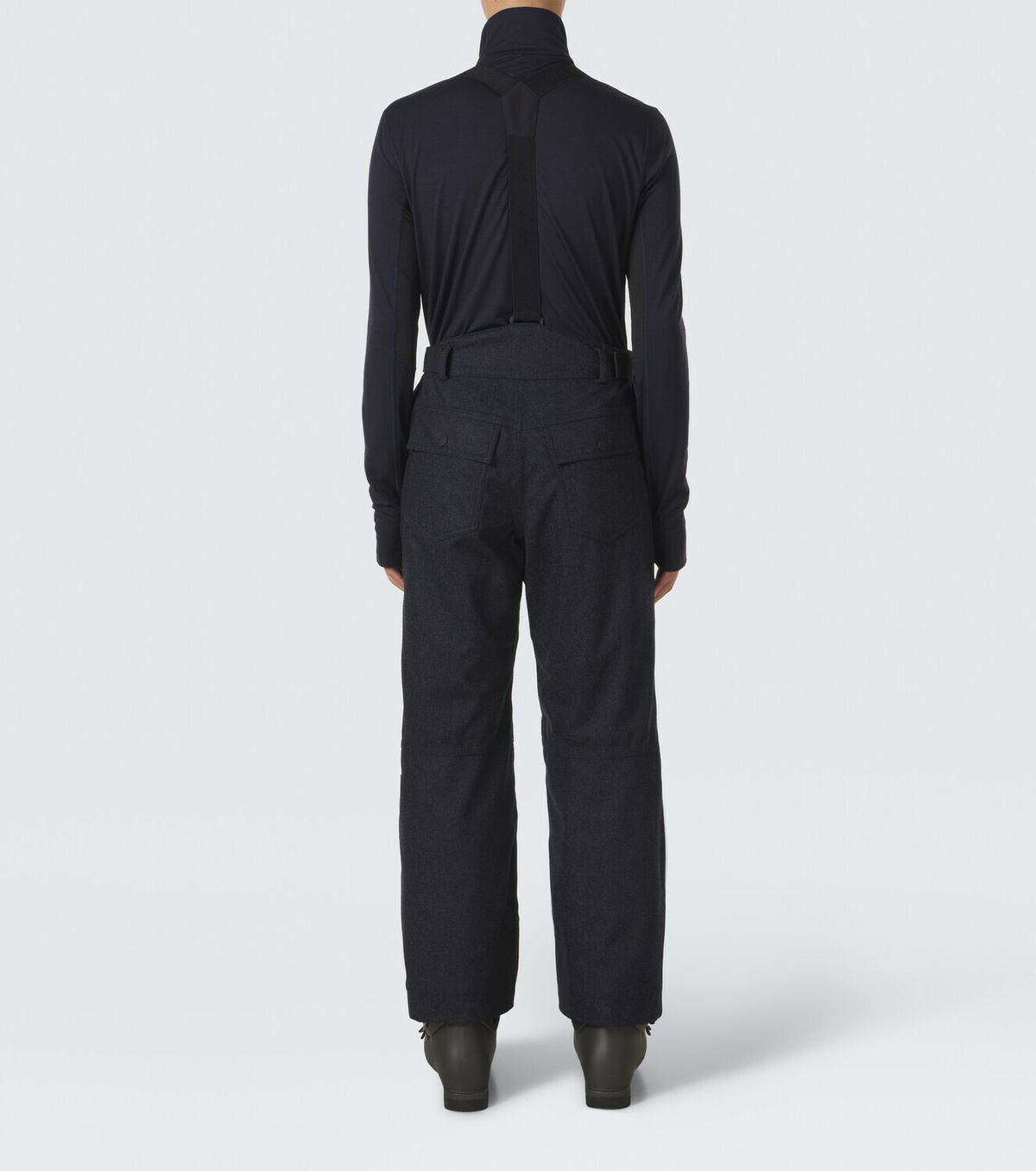 Moncler Grenoble Virgin wool ski salopettes