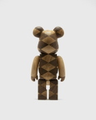 Medicom Bearbrick 400% Karimoku Woven 2 Brown Collectibles & Toys