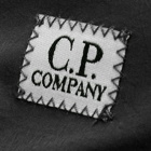 C.P. Company Men's Chrome-R Panelled Logo Cap in Black