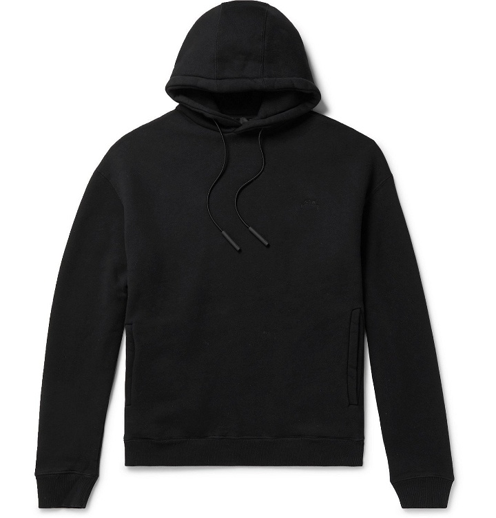 Photo: A-COLD-WALL* - Bracket Loopback Cotton-Jersey Hoodie - Black