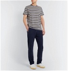 Oliver Spencer Loungewear - Alroy Striped Cotton-Jersey T-Shirt - Blue