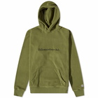 Billionaire Boys Club Men's Serif Logo Fleece Popover Hoody in Dark Green