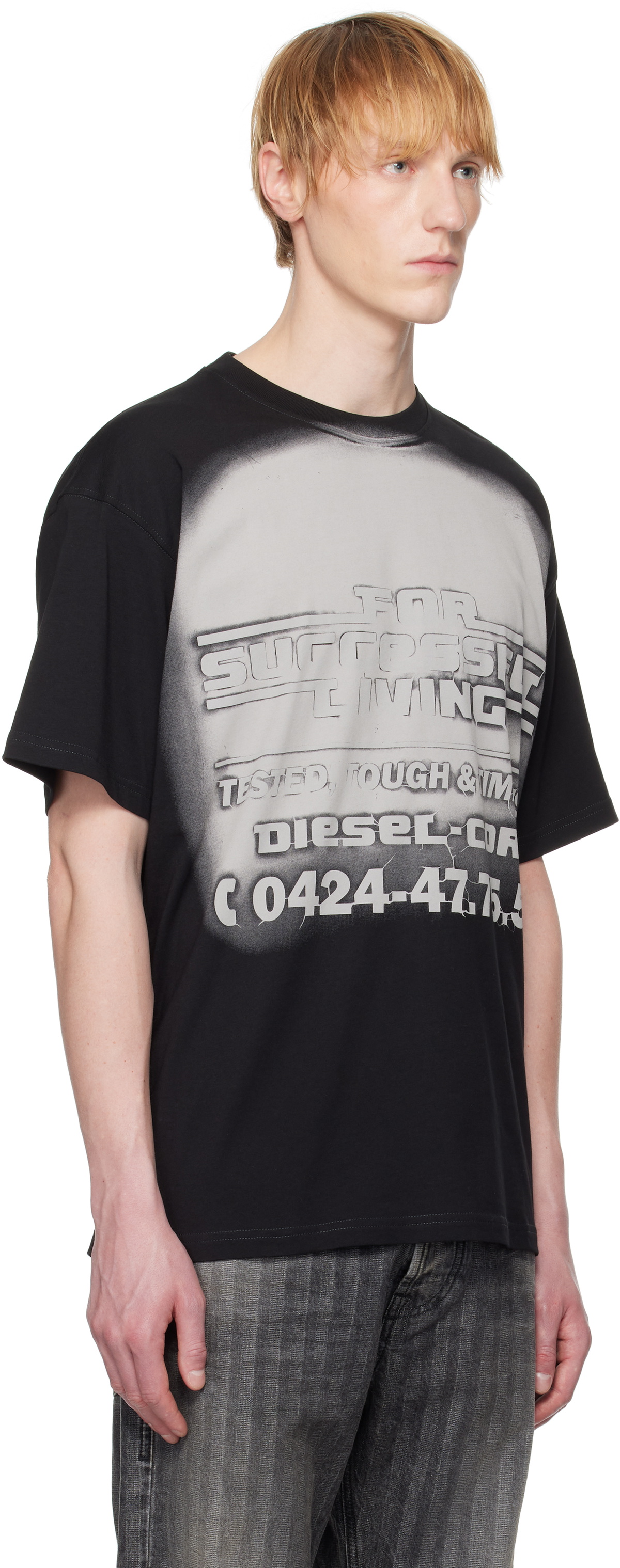 Diesel Black T-Boxt-R15 T-shirt Diesel